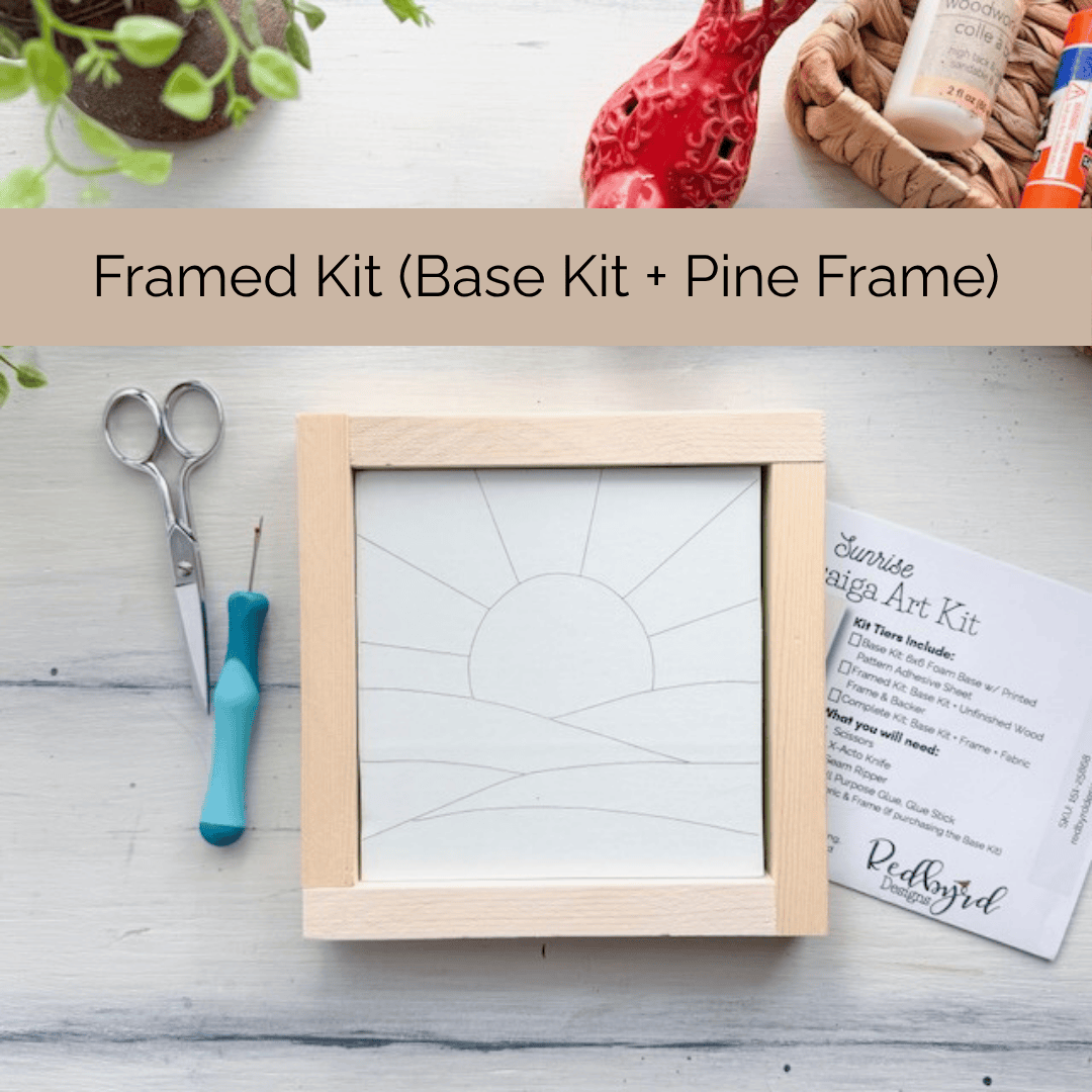 Kinusaiga framed kit contents
