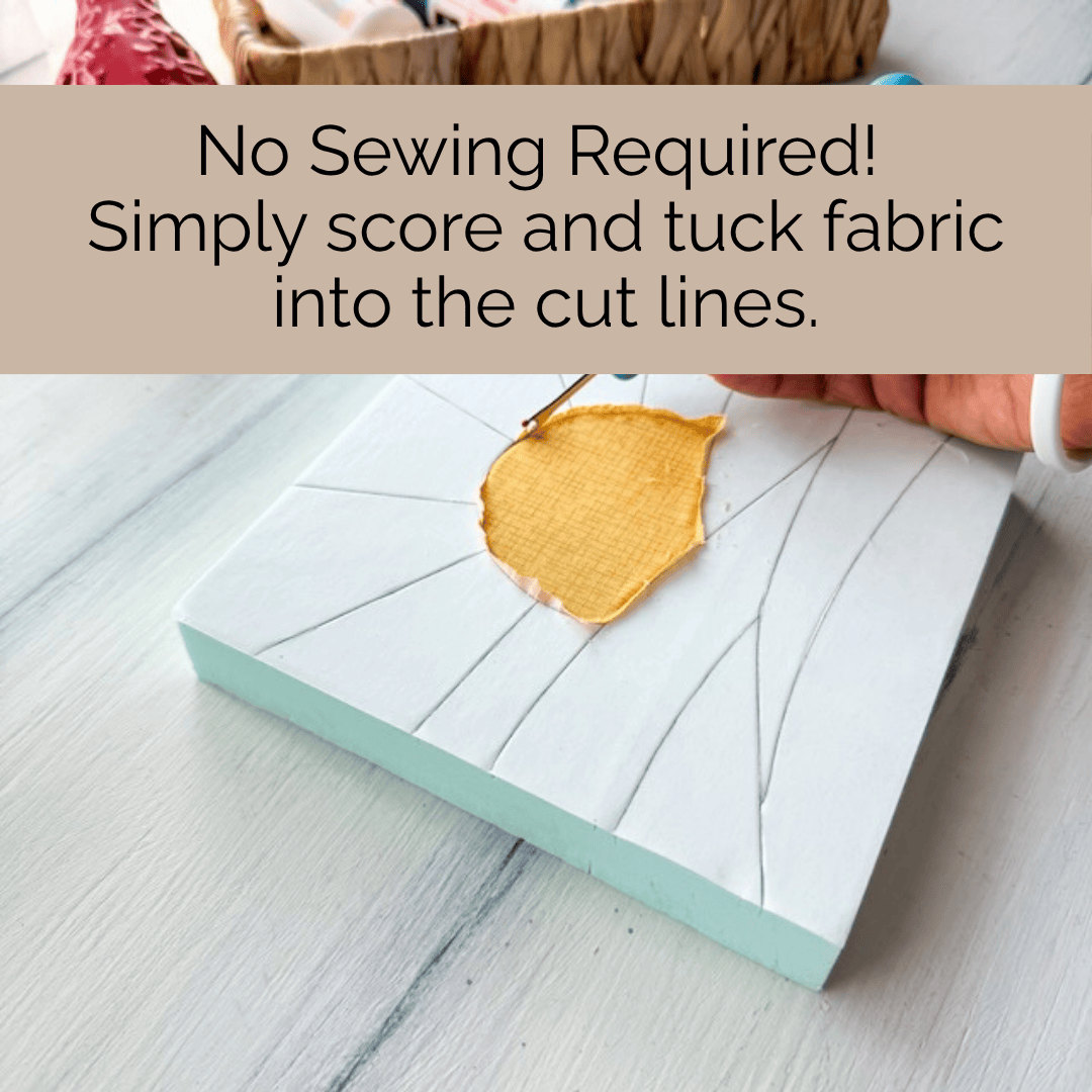 No-sew self-adhesive board for Kinusaiga