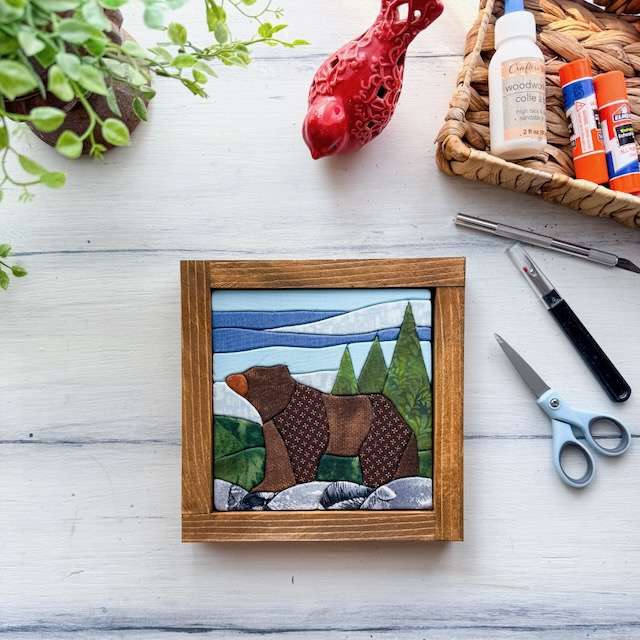 Little Bear Kinusaiga kit, no-sew fabric art