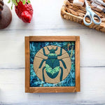 Beetle Kinusaiga kit, nature fabric art