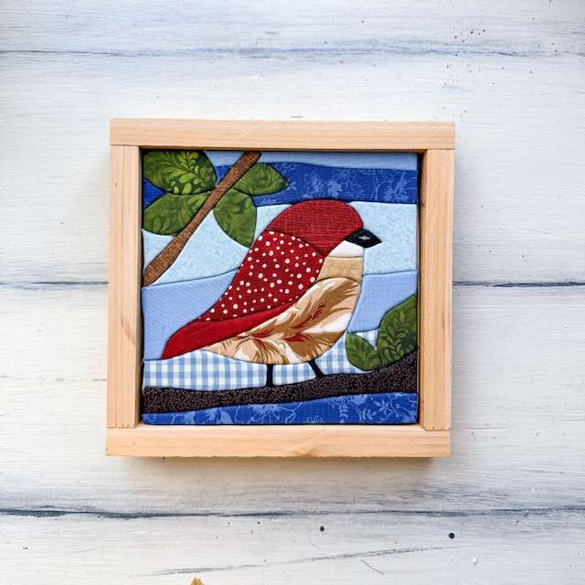 Little Bird Kinusaiga kit, no-sew fabric art